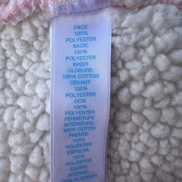 Children’s Place 6-9M Pink Sherpa Button  Up Coat Girls - Picture 5 of 5